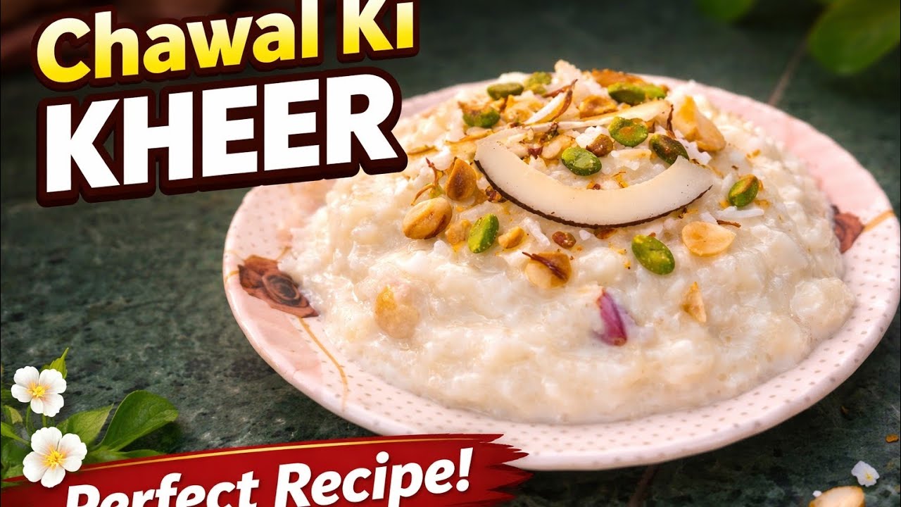 Chawal Ki Kheer Recipe|Creamy & Perfect Kheer|Easy Dessert🍚Perfect Chawal Ki Kheer|Na Jalegi NaPatli