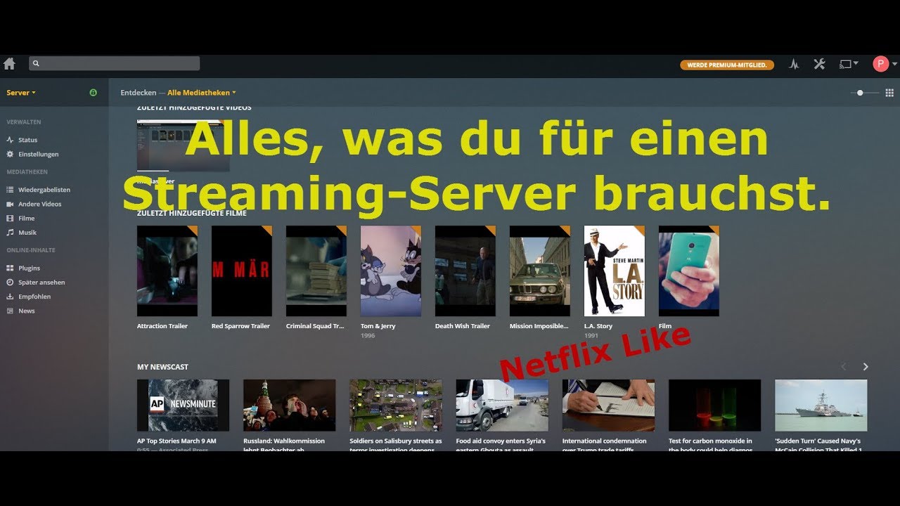 Set up your own media streaming server.