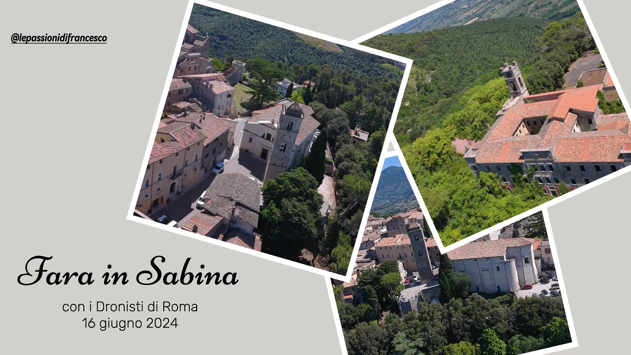 Esplorando il Lazio: Fara Sabina da drone 4K HDR