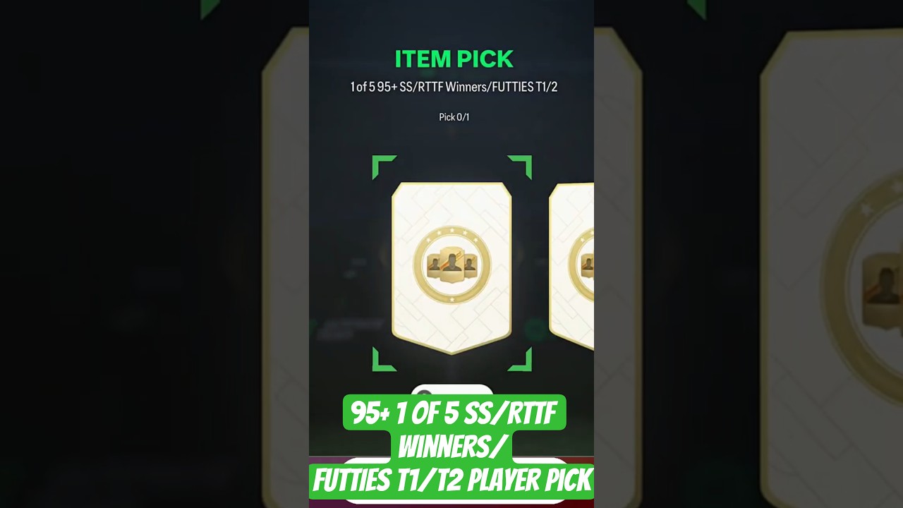 HOW to Complete the NEW 95+ FUTTIES/SS/RTTF Player Pick SBC