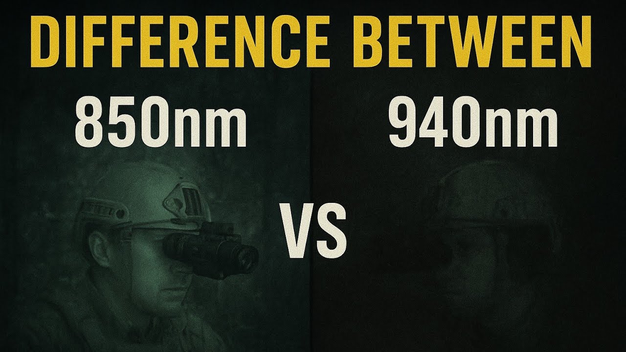 DIFEREN&Ccedil;A ENTRE 850NM E 950NM NIGHT VISION. APRENDA MAIS SOBRE VIS&Atilde;O NOTURNA.  #braboairgun