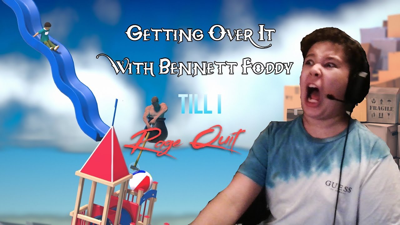 Playing Getting Over It With Bennet Foddy Till I Rage Quit *HEADPHONE WARNING*