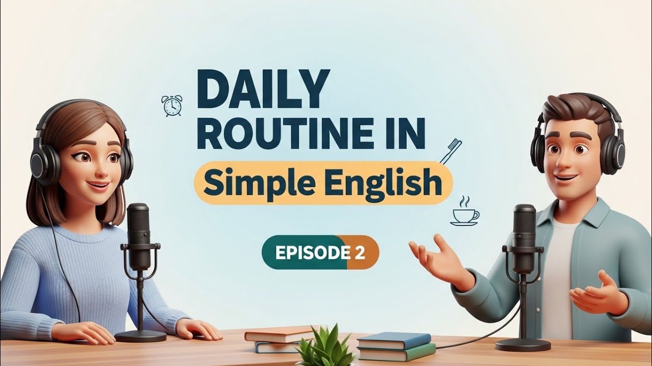 Daily Routine in Simple English 🎙️ | Talk English World Podcast EP 2
