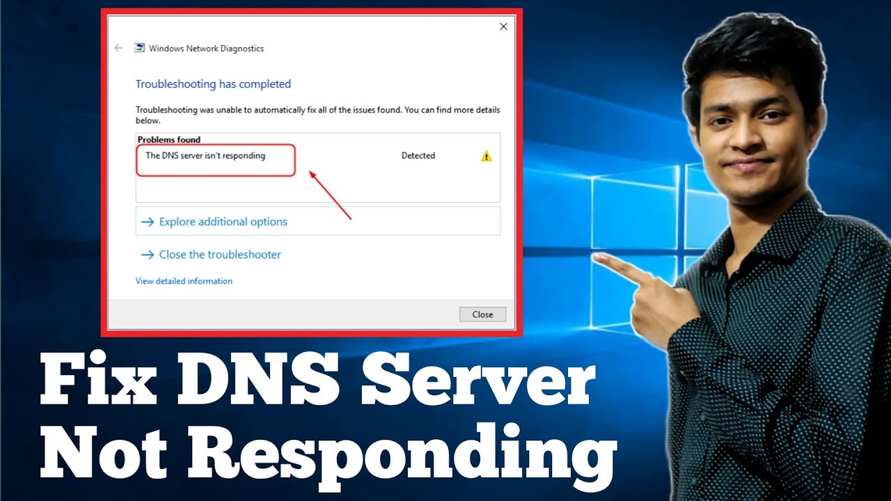 Как исправить проблему с не отвечающим DNS-сервером в Windows 11/10/7 | Wi-Fi или проводное подкл...
