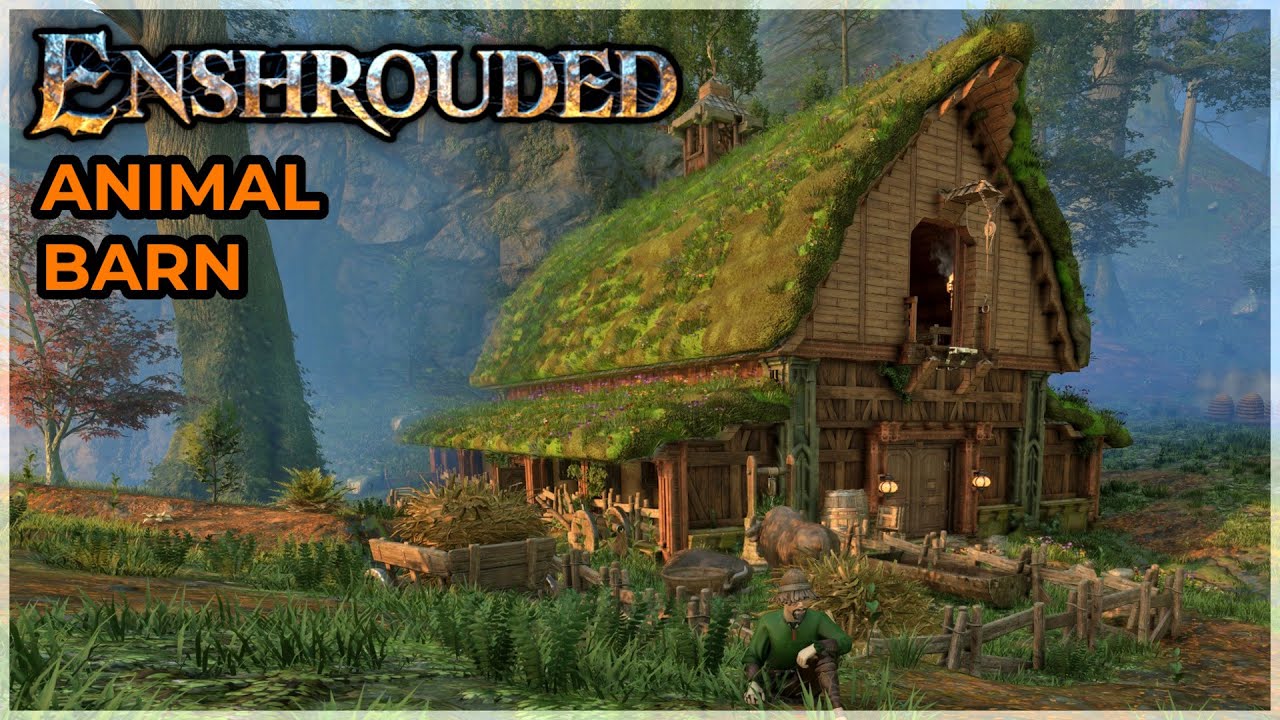 Enshrouded: Building a Cozy Barn for My Animals!