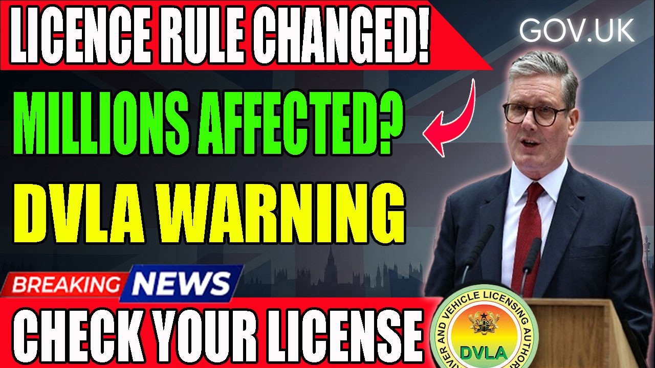 🚨 UK Drivers WARNING DVLA Reveals Major Licence Rule Change &ndash; Act NOW