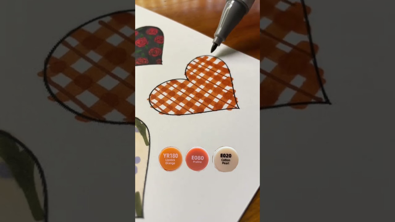 Wool Plaid Pattern #coloringtutorial #colorwithme #ohuhumarkers