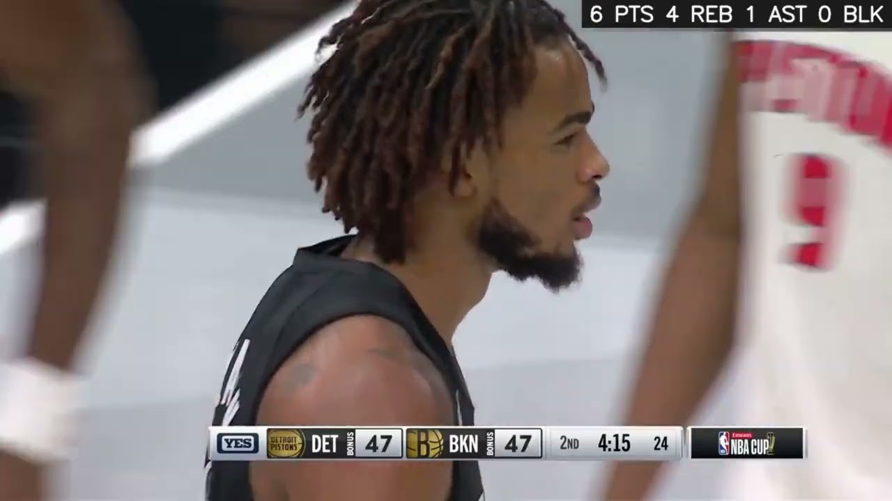 Nic Claxton vs Detroit Pistons | 17 PTS 8 REB 2 AST 1 BLK 1 STL | NBA 11-07-2025 Highlights