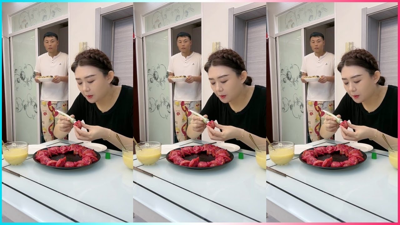 😋😂Funny Husband and Wife Eating Show: Epic Food Battle! 🤣😂 #funnyvideo #vlog24