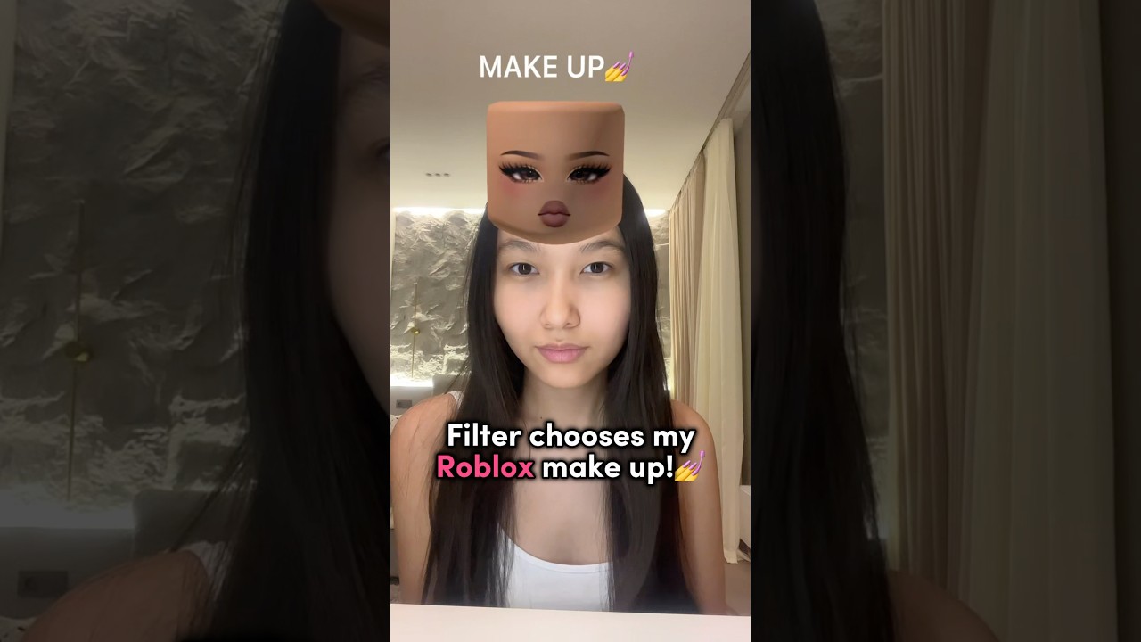 Filter chooses my Roblox makeup!💖 #roblox #robloxshorts
