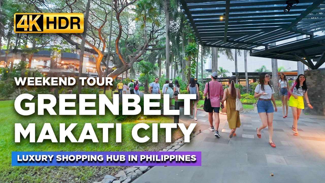 See The RICH Side of the Philippines | GREENBELT MAKATI CITY Weekend Tour in 2024【4K HDR】