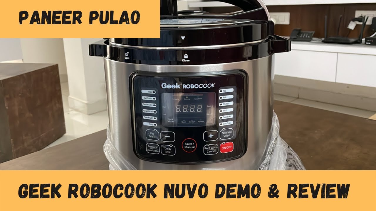 Geek Robocook Pressure Cooker | Demo & Review | Paneer Pulao