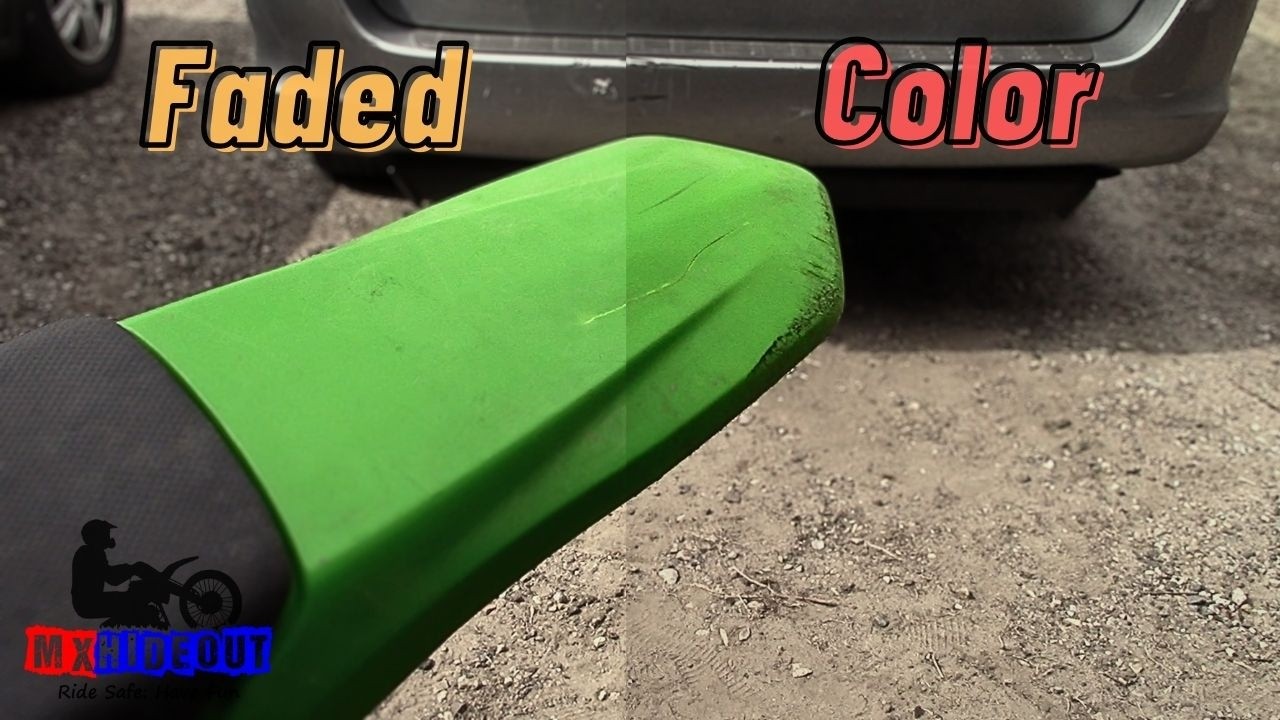 How To Restore The Color of Faded Dirt Bike Plastic Without Melting It