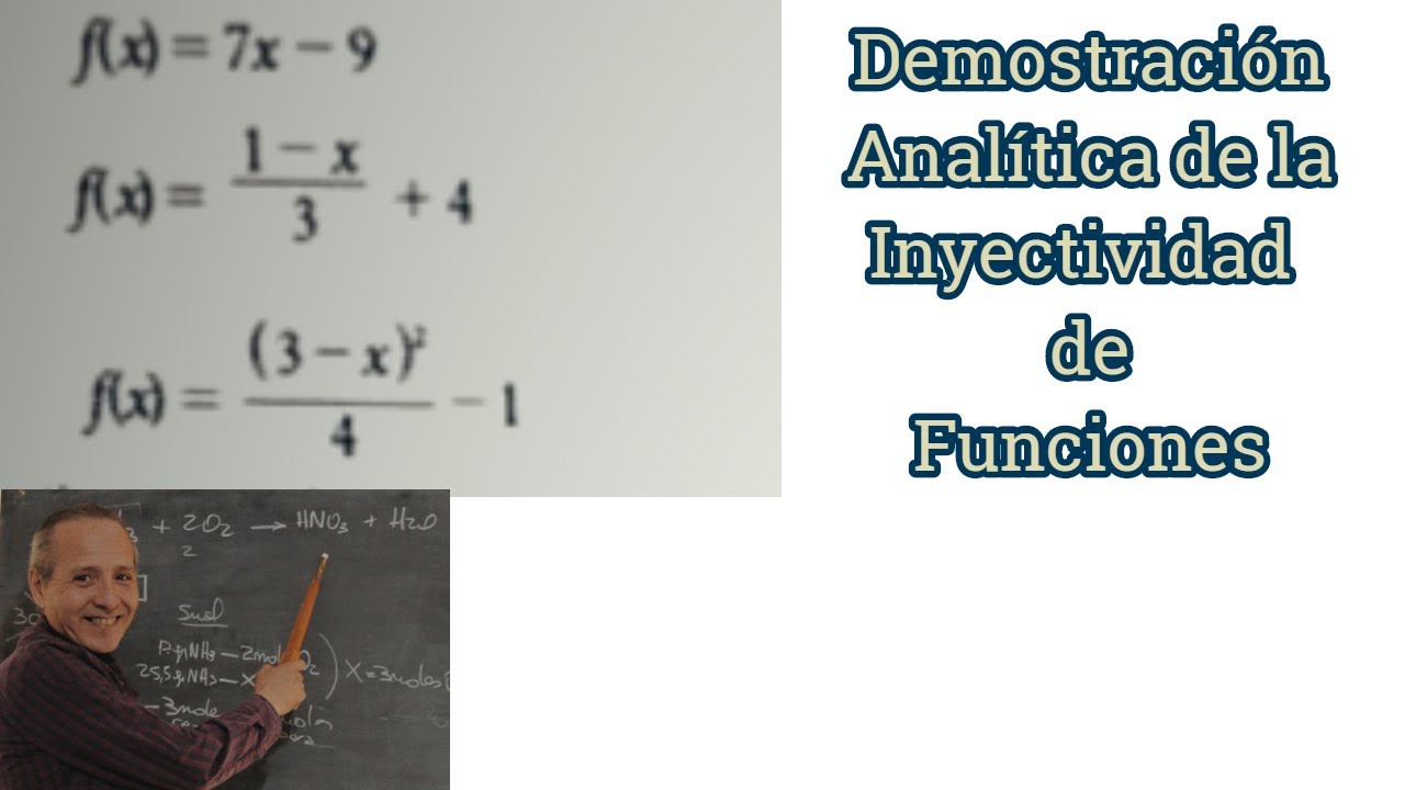 Inyectividad de Funciones Demostración Analítica