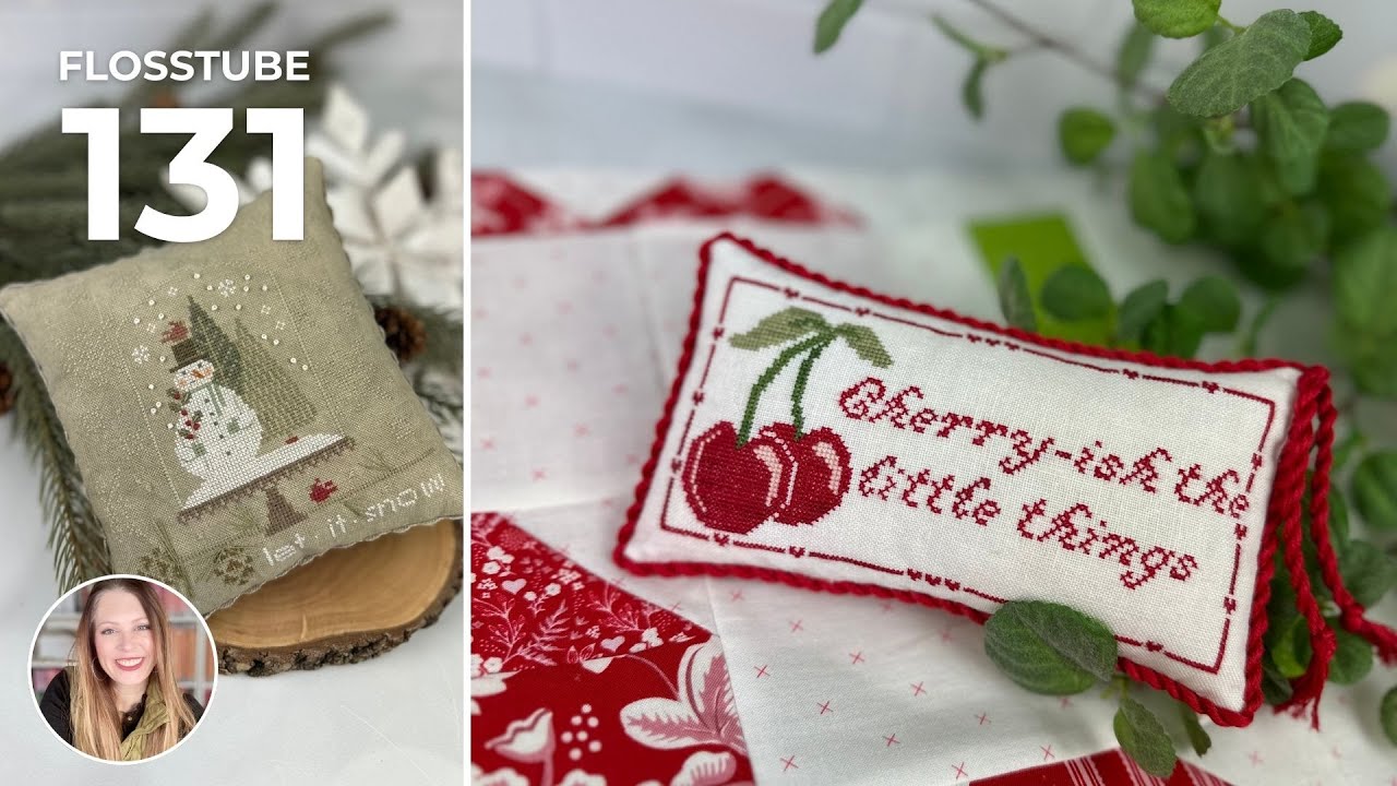 Flosstube 131 | WIPGO Finish, Cherry Love Quilt & Stitch Along, and Floss Organization