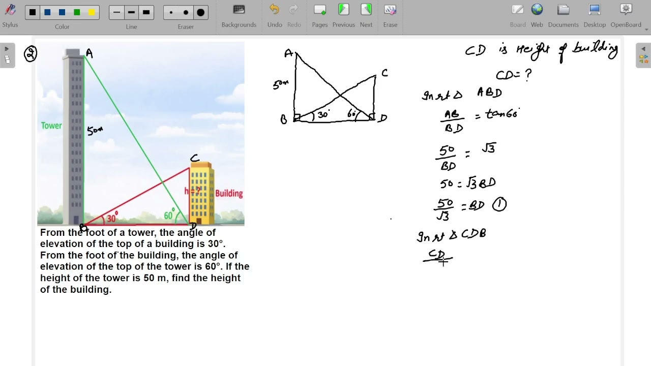 SOME APPLICATIONS OF TRIGONOMETRY |CLASS 10 MATHS CHAPTER 9|WITH PYQS OF LAST 3 YEARS