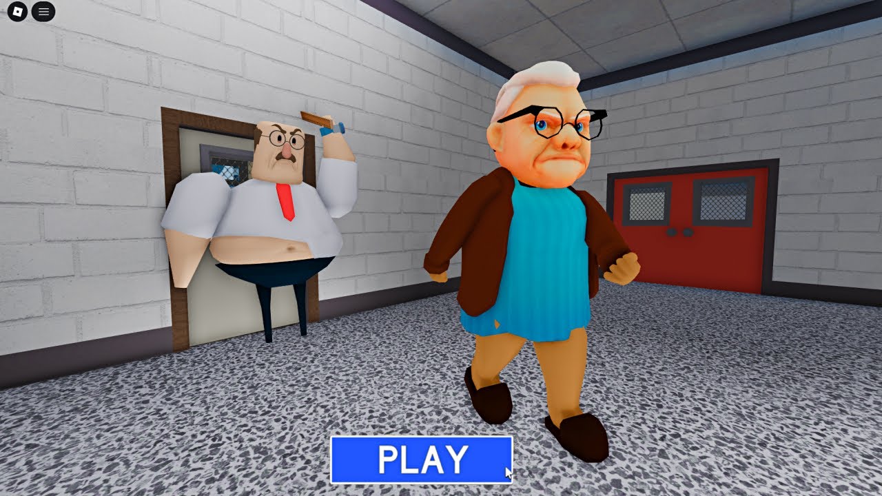 Evil Grandma Escape From Mr Pickle in ESCAPE EVIL GYM TEACHER!