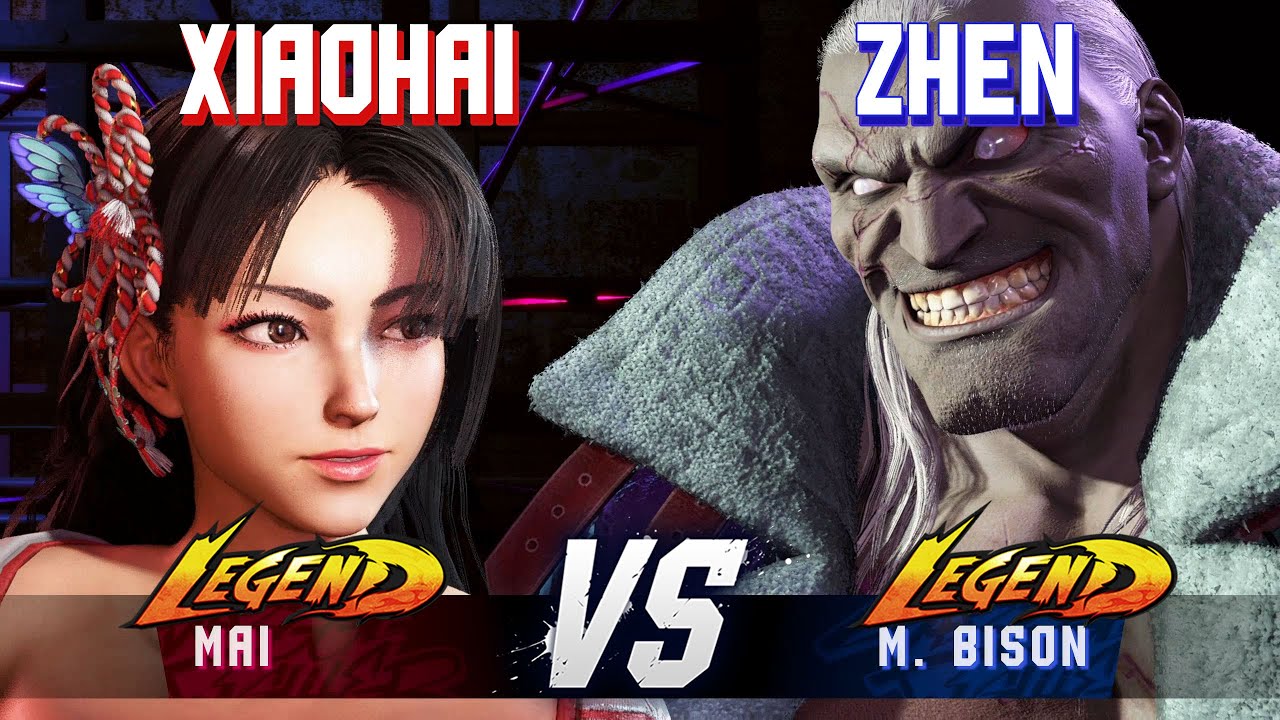 SF6 ▰ XIAOHAI (Mai) vs ZHEN (M.Bison) ▰ High Level Gameplay