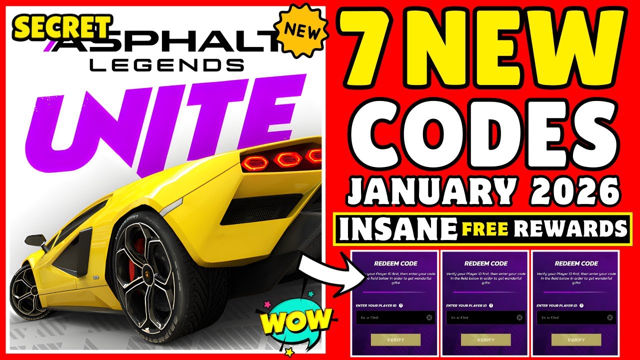 ☑️ACTIVE CODES☑️⚡17-JANUARY⚡ASPHALT LEGENDS UNITE CODES 2026 - ASPHALT 9 CODE-ASPHALT 9 PROMO CODE