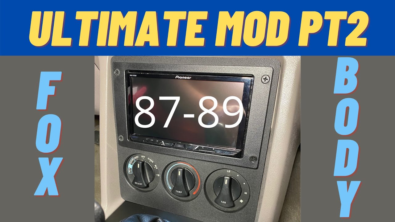 ULTIMATE 87-89 Interior Mod для Foxbody Mustang