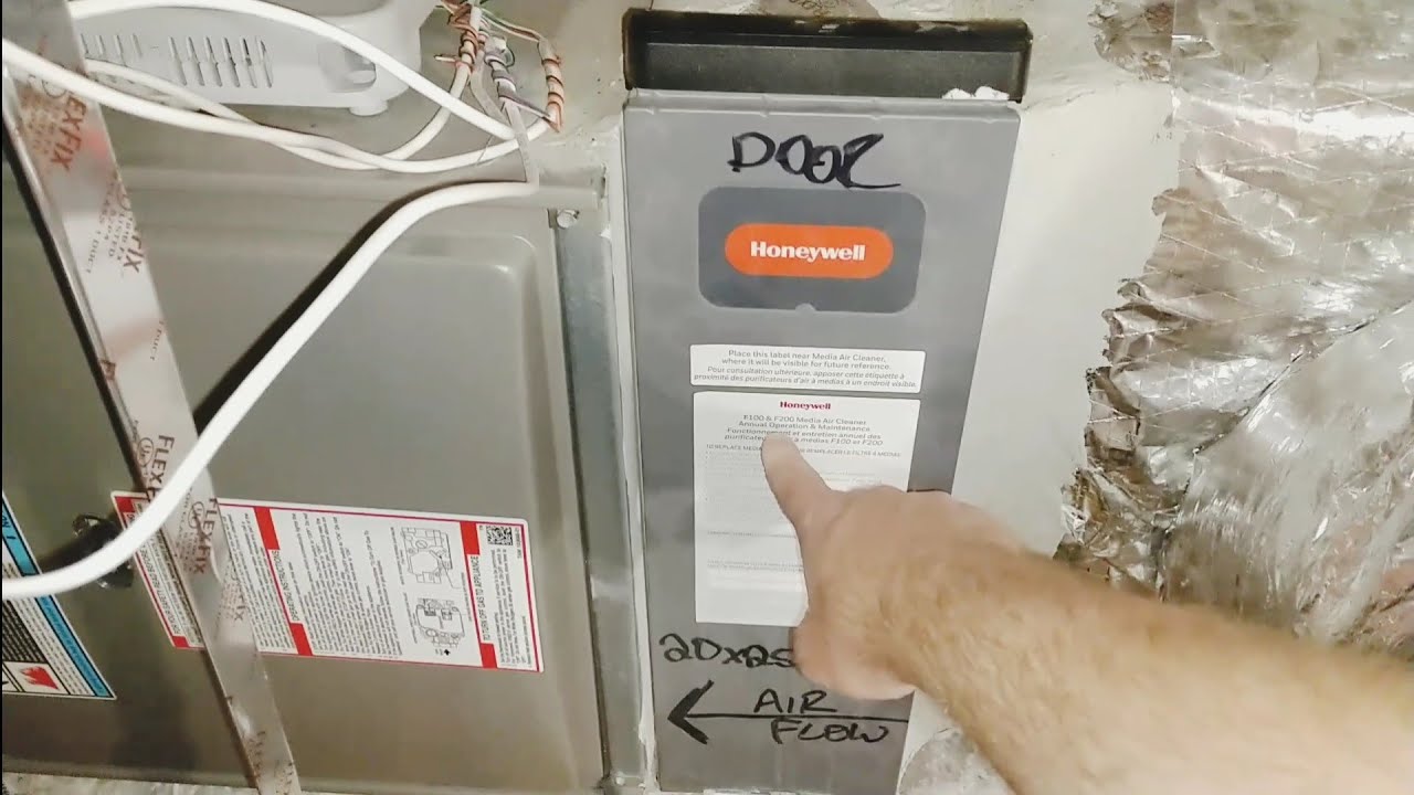 Заменить воздушный фильтр 20x25x4 в очистителе воздуха Honeywell Media F100/F200