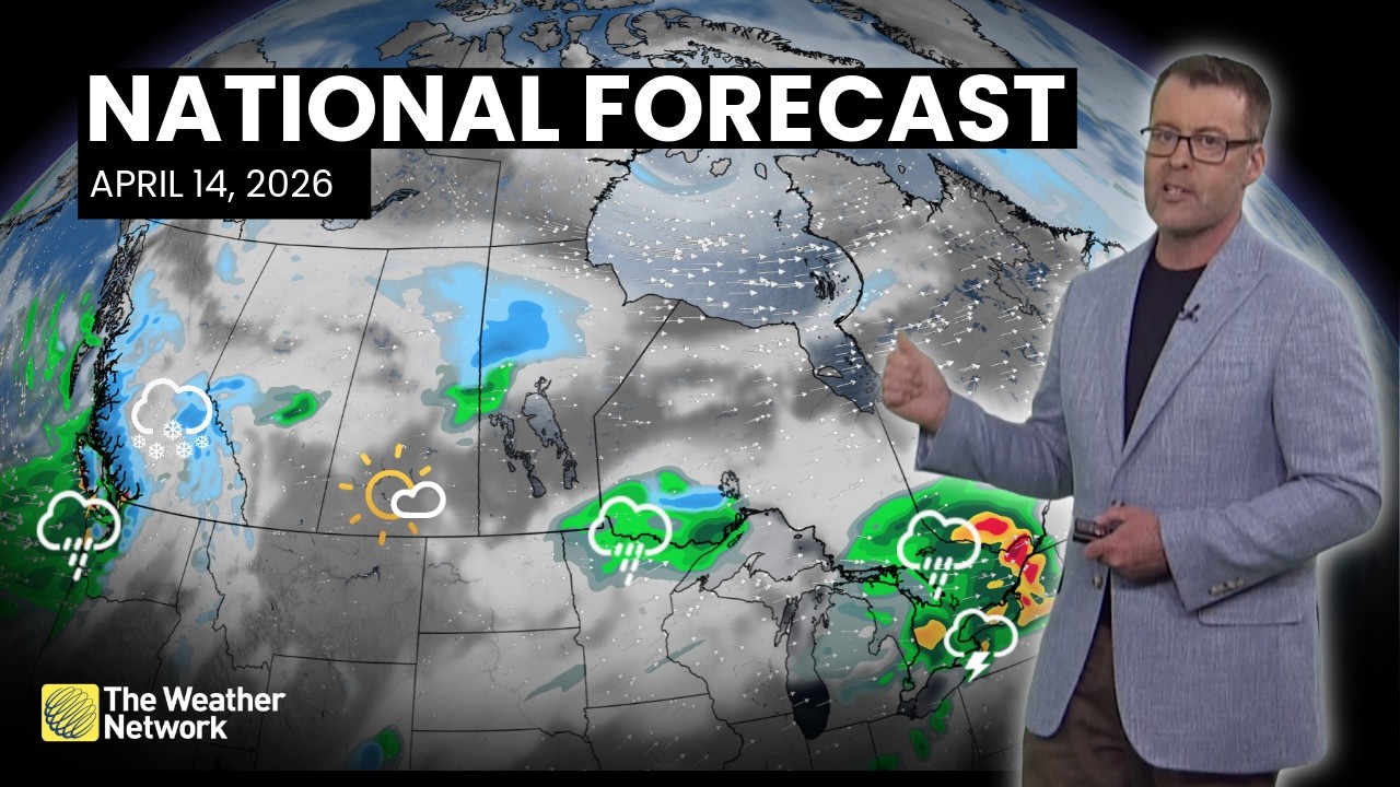 Национальный прогноз погоды в Канаде &mdash; 14 апреля 2026 г. | #WeatherAM