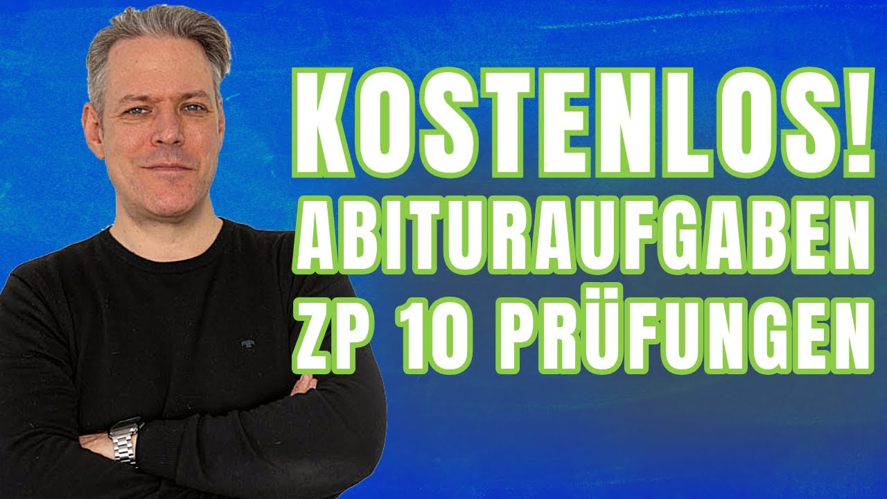 Kostenloser Zugang zu Oringal Abituraufgaben und ZP 10 Prüfungen NRW #lernsnacks