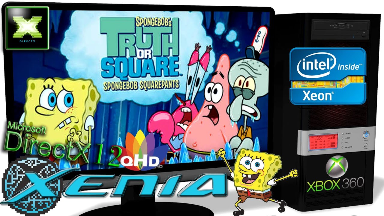 XENIA [Xbox 360 Emulator] - SpongeBob's Truth or Square [QHD-Gameplay] June 30.2020 #6