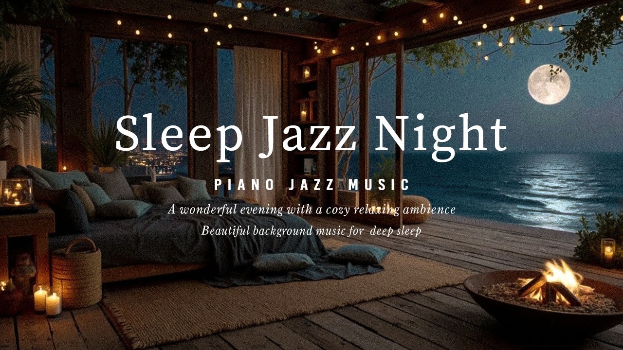 Midnight Whisper Jazz Sleep🌙Smooth Piano & Calm Nights for Relaxtion Moment & Quiet Reflection