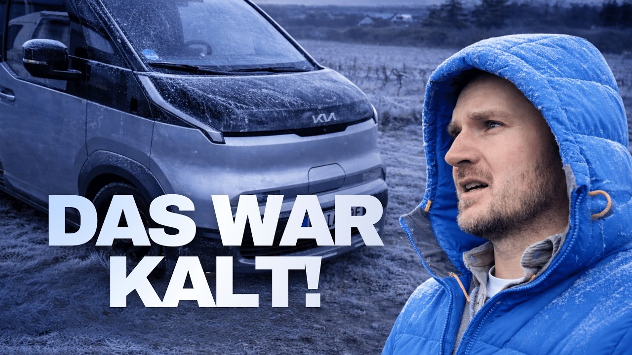 EISKALT: Erste Nacht im Elektro-Camper (Kia PV5)