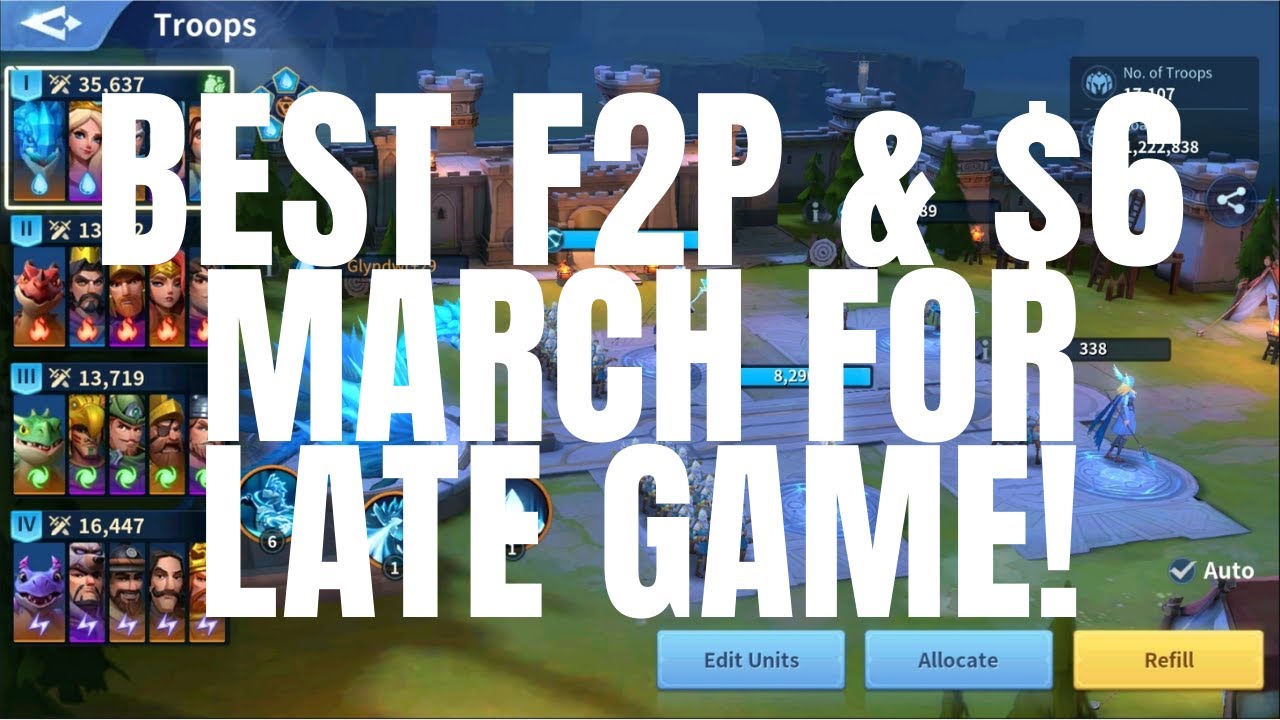 Infinity Kingdom | Best 2 Marches For F2P & $6 Spenders in Late Game!