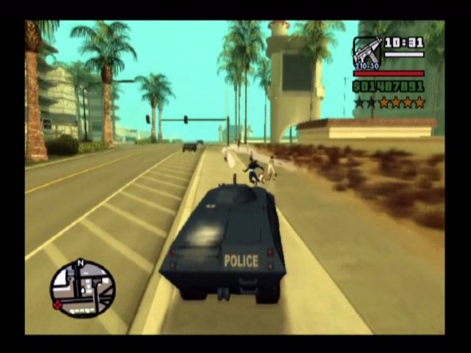 GTA SAN ANDREAS SWAT TANK RAMPAGE