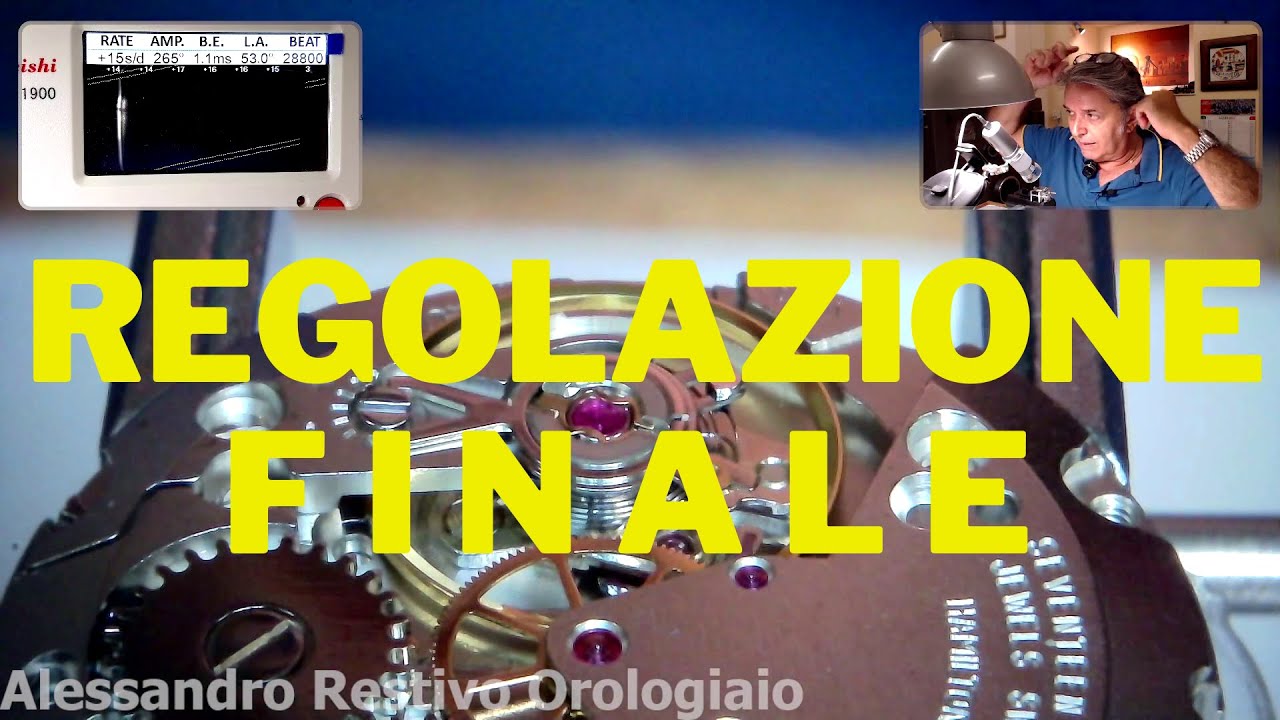 Orologio Hamilton con bilanciere Etachron regolazione finale