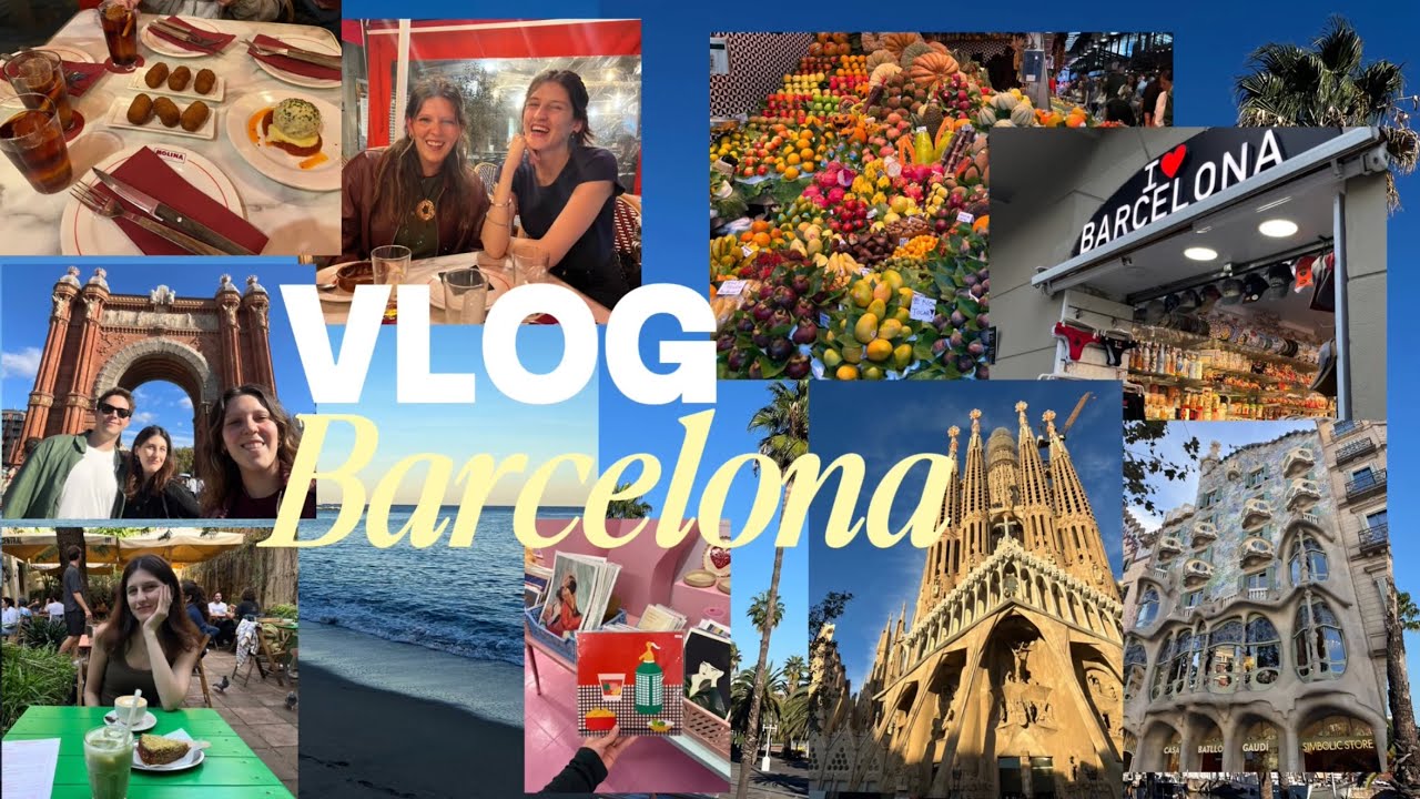 VLOG Barcelona! 🌺🌊 // 4 días de turismo y reencuentro familiar 