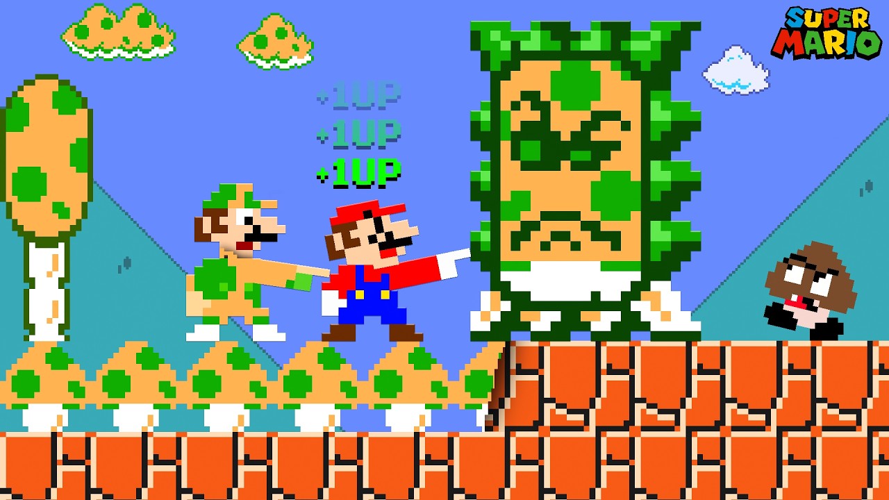 What if everything Mario touched turned into a 1-UP Mushroom?