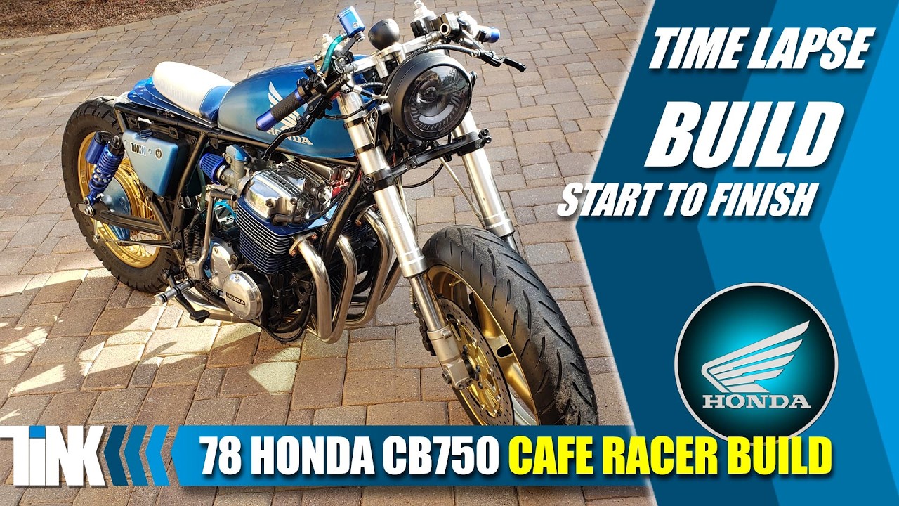 78 Honda CB750 Cafe Racer Build | Time-Lapse + Test Ride