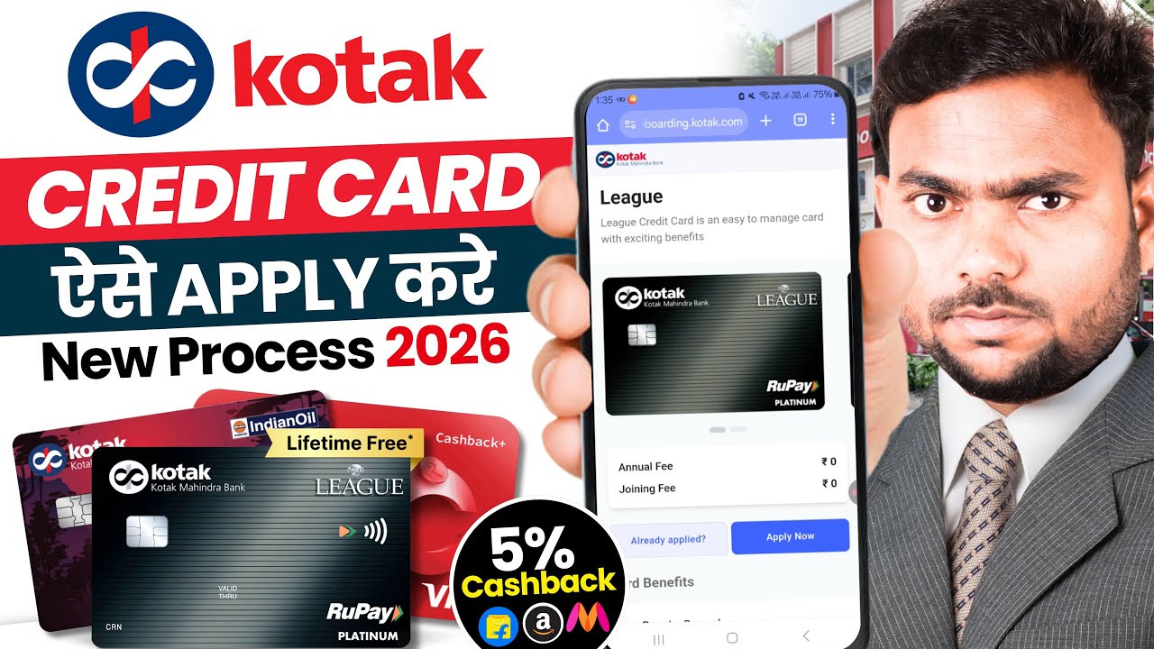 Kotak credit card apply 2026 | Kotak mahindra bank credit card apply | Kotak credit card
