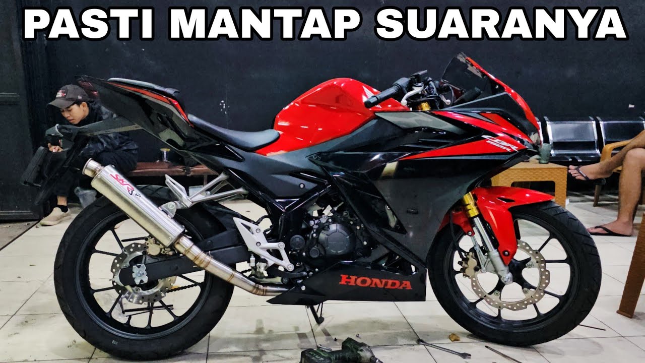 WAJAR GAK SIH HONDA CBR150 PAKE KNALPOT RACING SUARANYA BEGINI EXHAUST MUFFLER FULL SISTEM STENLIS