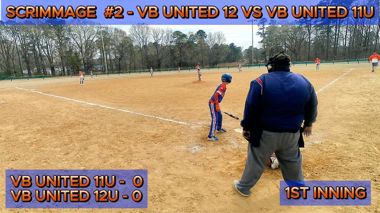 Scrimmage #2:  VB United 12u vs VB United 11u, spring 2026 baseball