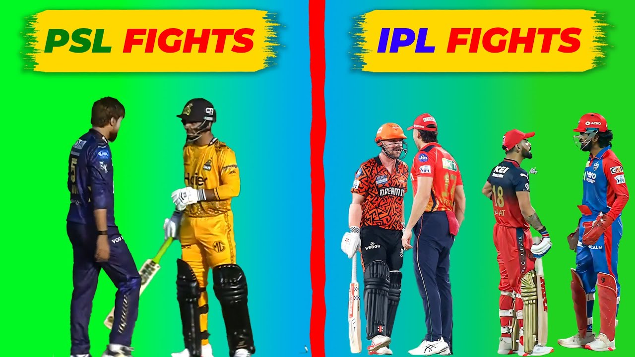 PSL Fights VS IPL Fights Comparison  | Heat Exchange Moments 2025