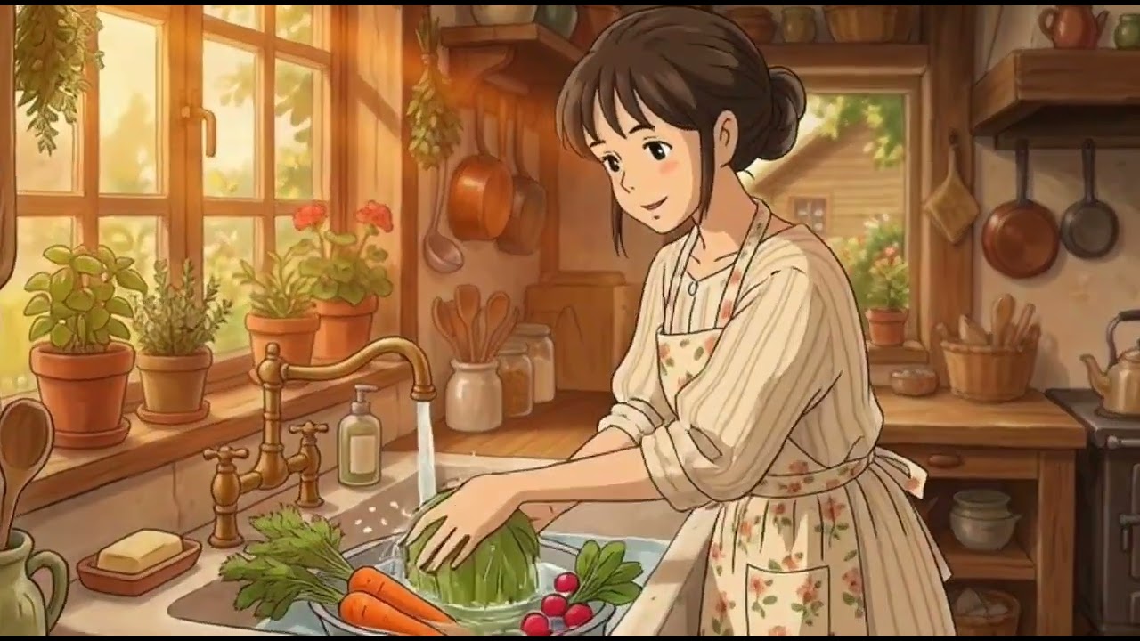 Slow Life in a Countryside Cottage | A Cozy Ghibli Day