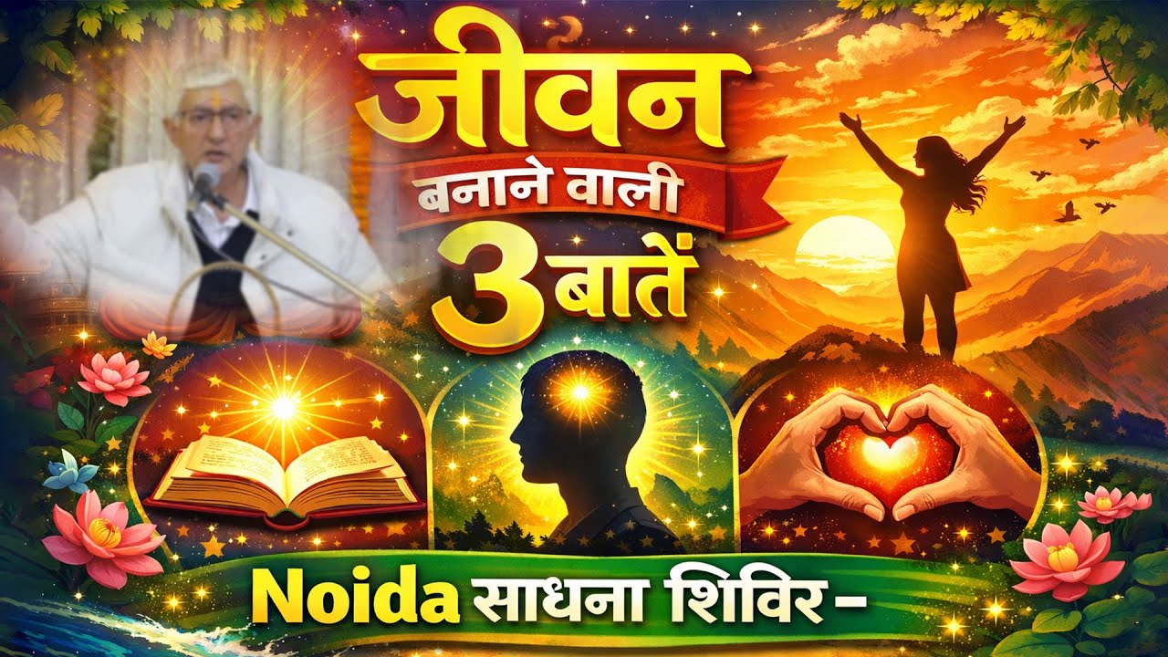 जीवन बनाने वाली 3 बातें | Noida साधना शिविर #spirituality #motivation #satsang #hindimotivation