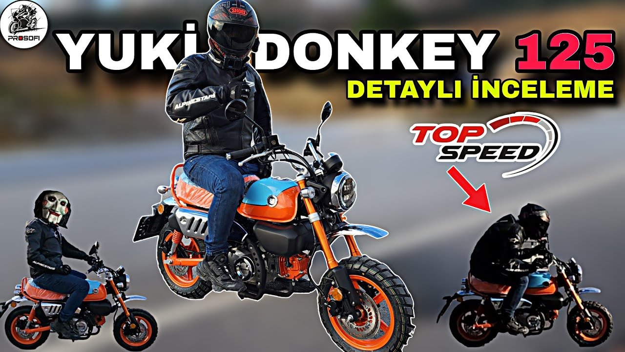 GPS HIZI FELFENA ! YUKİ DONKEY 125 İNCELEME VE TOP SPEED & 4 VİTESLİ MİNNAK EŞEK & BUNU KİMLER ALIR?