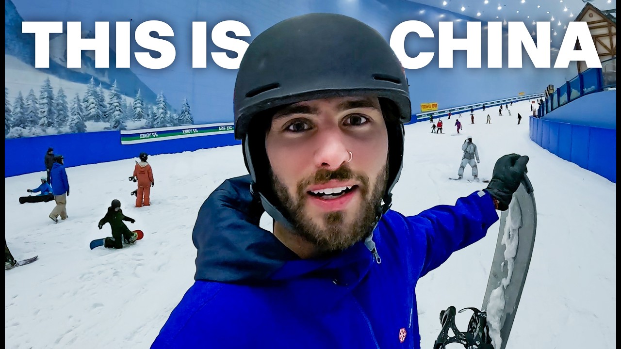 $100 Indoor Snowboarding in China 🇨🇳