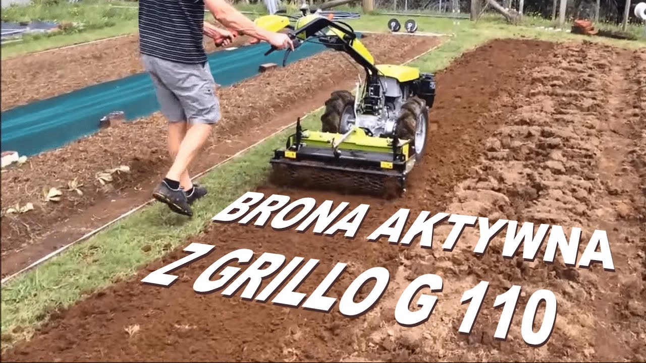 11 KM traktor jednoosiowy z broną aktywną / wirnikową | Główny importer maszyn Grillo i R2 w Polsce