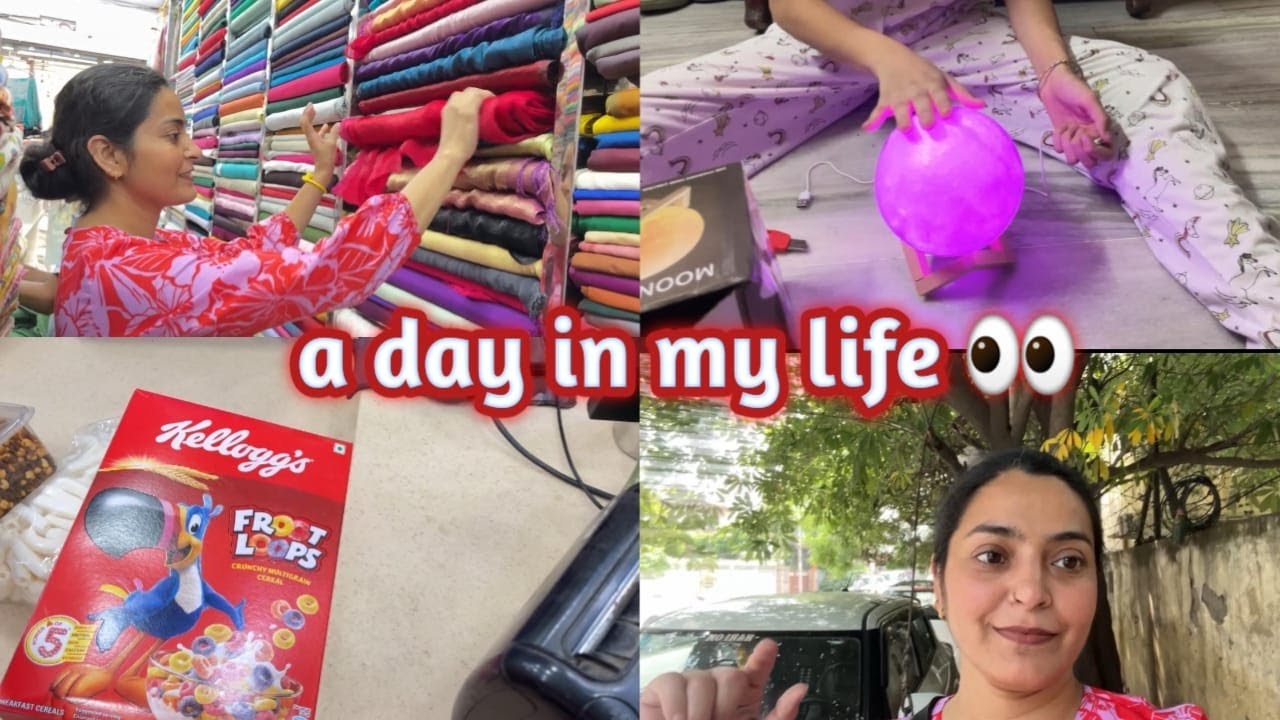 Come With Me||Hospital Visit||Fabric Shopping & Cute Moon Lamp Uboxing||