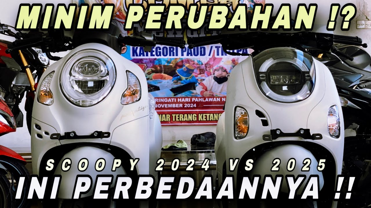 PERBEDAAN SCOOPY 2025 DENGAN SCOOPY 2024 TIPE PRESTIGE ‼️