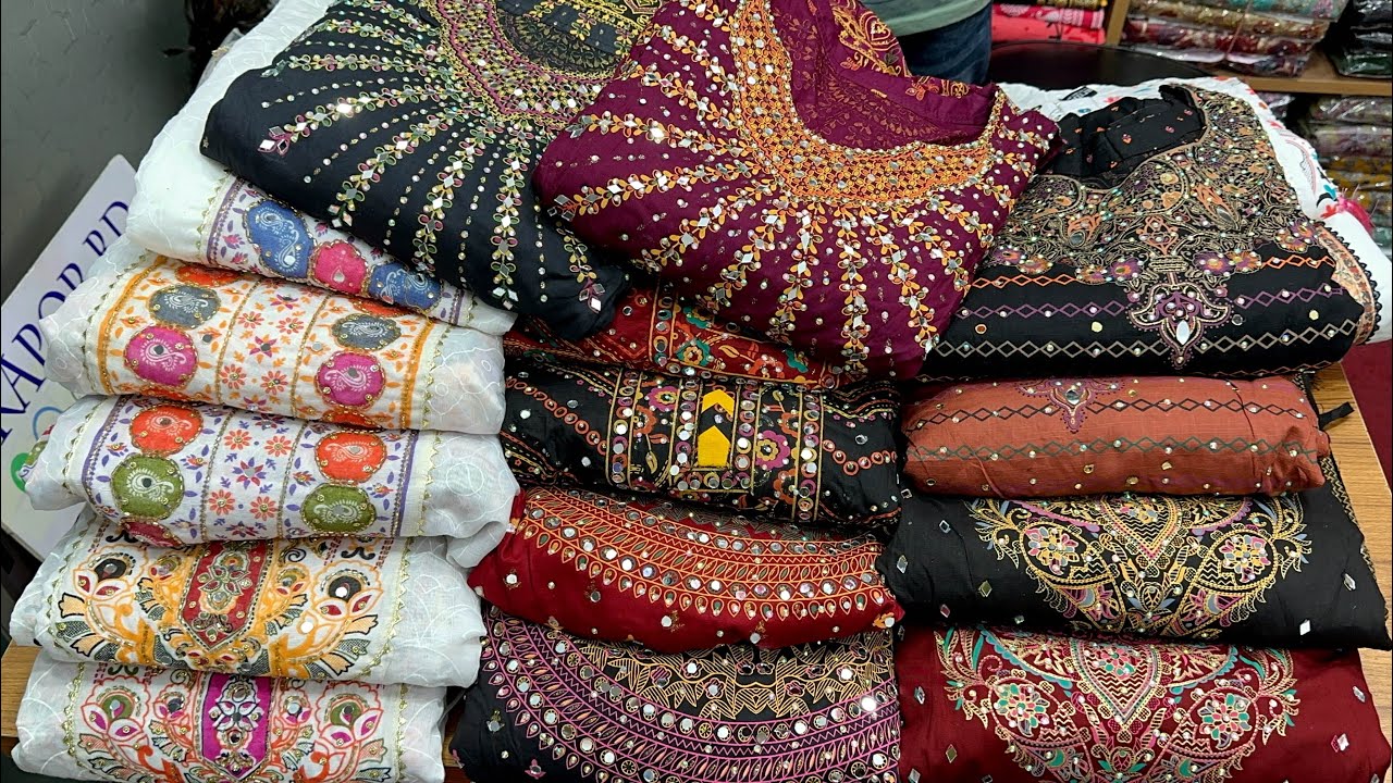 বিশাল ঘেরের গাউন কুর্তি কিনুন সরাসরি পাইকারী দামে | Mirror work hown kurti collection 2024