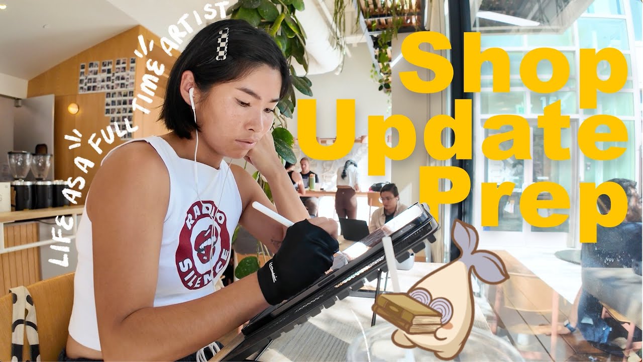 Productive week as a ✨full time artist✨ in SF ✿ Prepping for a shop update!