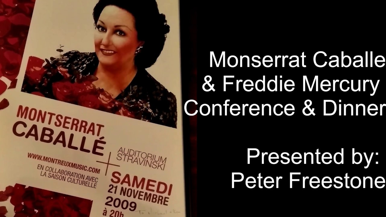 Montserrat Caballe & Freddie Mercury Conference 2009 by Peter Freestone at the Eurotel, Montreux